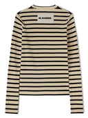 Jil Sander Plus Striped Cotton T Shirt