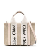 Chloè Woody Mini Canvas Tote