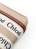 Chloè Woody Mini Canvas Tote