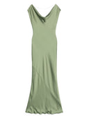 Norma Kamali Cap Sleeve Maria Gown Dress