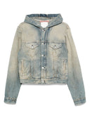 Veste à capuche en denim de studios acné