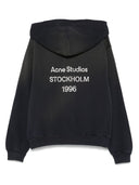 ACNE STODIOS LOGO Coton Sweat à capuche