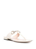 Gucci Lady Horsebit Leather Thong Sandals