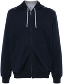 Brunello Cucinelli Cotton Blend Zipped Hoodie