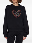 Ps By Paul Smith Swirl Heart Cotton Sweatshirt