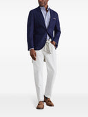 Brunello Cucinelli Cashmere 싱글 가슴 재킷