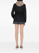 Burberry Check Motif Nylon Jacket