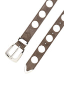 Khaite Benny Studded Leather Belt