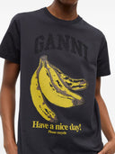 Ganni Banana Organic Cotton T Shirt