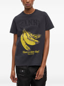 Ganni Banana Organic Cotton T Shirt