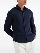 Brunello Cucinelli Silk and Cotton Mélange de coton