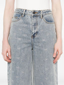 Self Portrait Crystal Embellished Denim Jeasn