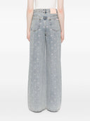 Self Portrait Crystal Embellished Denim Jeasn