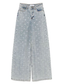 Self Portrait Crystal Embellished Denim Jeasn