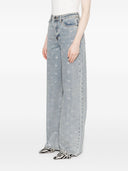 Self Portrait Crystal Embellished Denim Jeasn