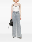 Self Portrait Crystal Embellished Denim Jeasn