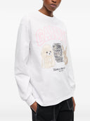 Ganni Animals Cotton Crewneck Sweater
