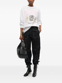 Ganni Animals Cotton Crewneck Sweater