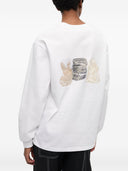 Ganni Animals Cotton Crewneck Sweater