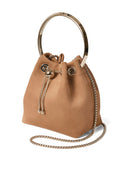 Jimmy Choo Bon Bon Leather Bucket Bag