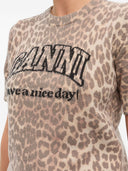 Ganni Logo Wool T Shirt