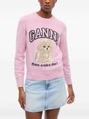 Ganni Poodle Wool CrewNeck -genser