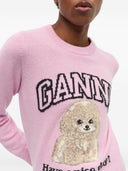 Ganni Poodle Wool CrewNeck -genser