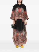 Zimmermann Rhiannon Printed Silk Blouse