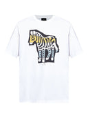 Ps By Paul Smith Zebra Print Cotton T Shirt