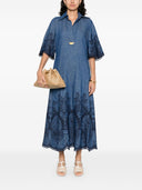 Zimmermann Coco Embroidered Denim Dress Balardi Zimmermann Coco Embroidered Denim Dress Balardi