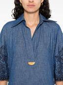 Zimmermann Coco Embroidered Denim Dress Balardi Zimmermann Coco Embroidered Denim Dress Balardi