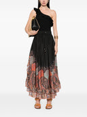Zimmermann Rhiannon Printed Silk Skirt