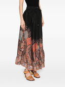 Zimmermann Rhiannon Printed Silk Skirt