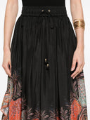 Zimmermann Rhiannon Printed Silk Skirt