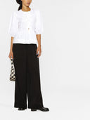 Ganni katoenen peplum top