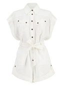 Zimmermann Rhiannon Linen Short Playsuit
