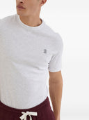 Brunello Cucinelli Logo Cotton T Shirt