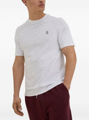 Brunello Cucinelli Logo Cotton T Shirt