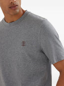 Brunello Cucinelli Logo Cotton T Shirt