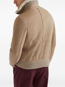 Brunello Cucinelli Leather Bomber Jacket