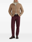 Brunello Cucinelli Leather Bomber Jacket