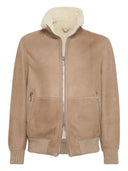 Brunello Cucinelli Leather Bomber Jacket