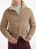 Brunello Cucinelli Leather Bomber Jacket