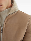 Brunello Cucinelli Leather Bomber Jacket