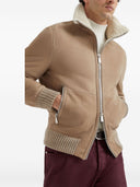 Brunello Cucinelli Leather Bomber Jacket