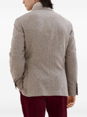 Brunello Cucinelli Wool And Silk Double Breasted Jacket