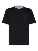 Brunello Cucinelli Logo Cotton T Shirt