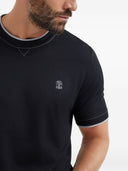 Brunello Cucinelli Logo Cotton T Shirt