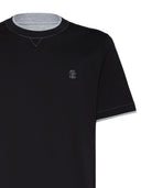 Brunello Cucinelli Logo Cotton T Shirt