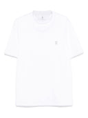 Brunello Cucinelli Logo Cotton T Shirt